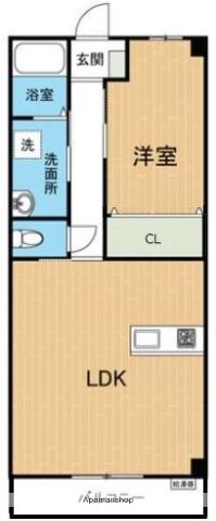 ヴィラヒルズ小山(1LDK/2階)の間取り写真