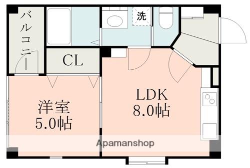 VENUS COURT(1LDK/7階)の間取り写真
