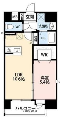 LA VIE CLAIRE TUBOI(1LDK/7階)の間取り写真