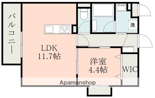 ラ・シック黒髪(1LDK/3階)の間取り写真
