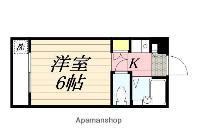 プレアール新外(1K/4階)の間取り写真