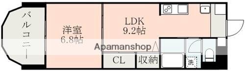 DO水前寺(1LDK/6階)の間取り写真
