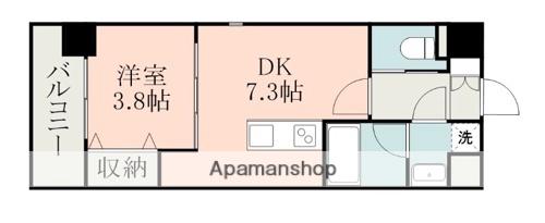 EDEN SUIZENJI(1DK/4階)の間取り写真