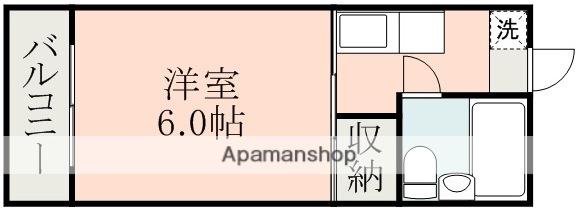 シティハイム大江(1K/2階)の間取り写真