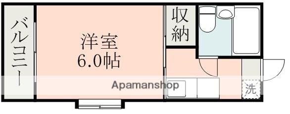 シティハイム大江(1K/2階)の間取り写真