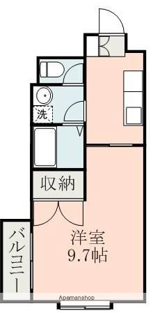 シャンティ大江(1K/5階)の間取り写真