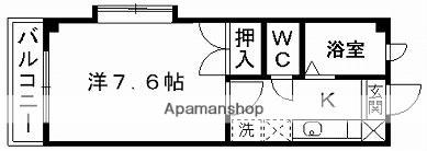 KSHOUSE(1K/3階)の間取り写真