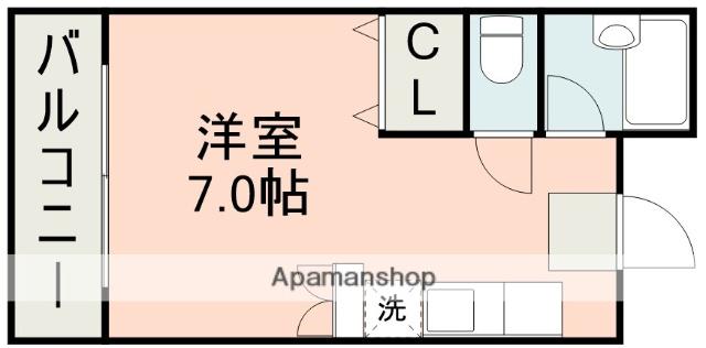 ステイ子飼(ワンルーム/2階)の間取り写真