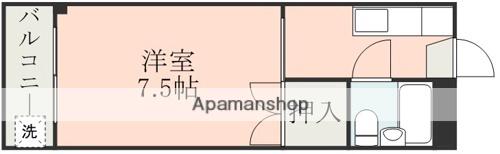 麻生嶋第1ハイツ(1K/3階)の間取り写真