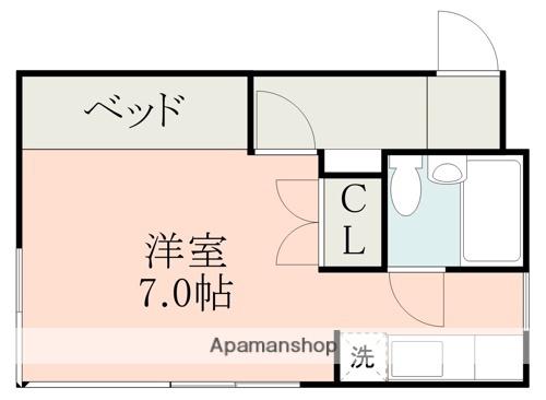 リーガルコートA(ワンルーム/4階)の間取り写真