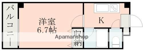 ロフティ大江(1K/3階)の間取り写真