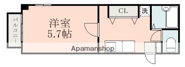 アルミザールⅡ(1K/2階)の間取り写真