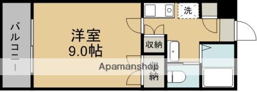 コスモ第2ビル(1K/1階)の間取り写真