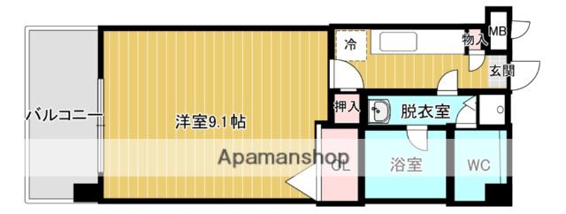 ドリームT・5坪井(1K/5階)の間取り写真