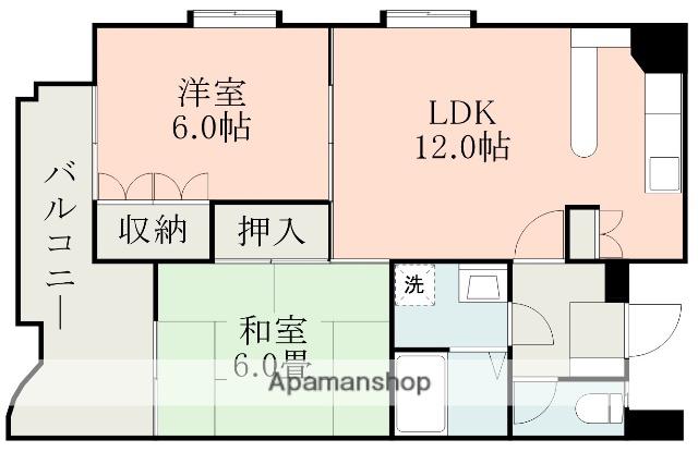 コートハイムPAL(2LDK/3階)の間取り写真