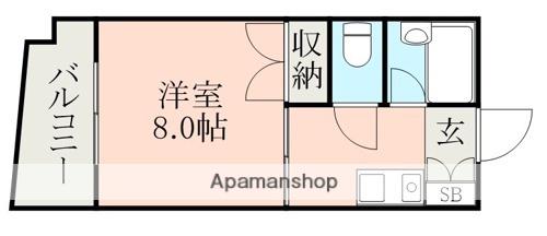 ゴールデン東海(1K/4階)の間取り写真