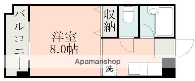 ゴールデン東海(1K/4階)の間取り写真