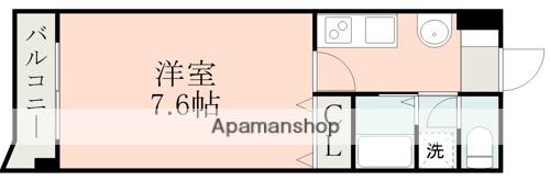 クイール世安(1K/7階)の間取り写真