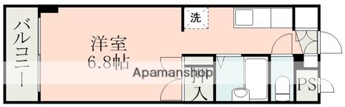 コート黒髪(ワンルーム/7階)の間取り写真