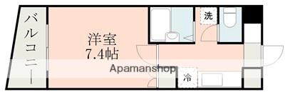 アビタシオン保田窪(1K/6階)の間取り写真