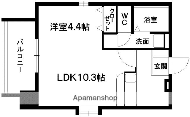 SAINT-AUXERRE(1LDK/7階)の間取り写真