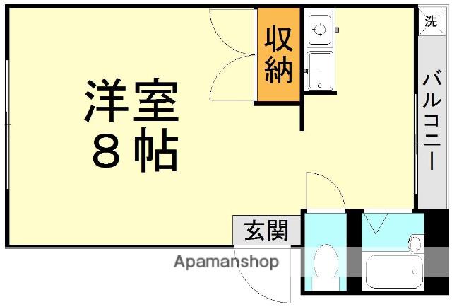 ユニテック東海大前Ⅱ(ワンルーム/2階)の間取り写真