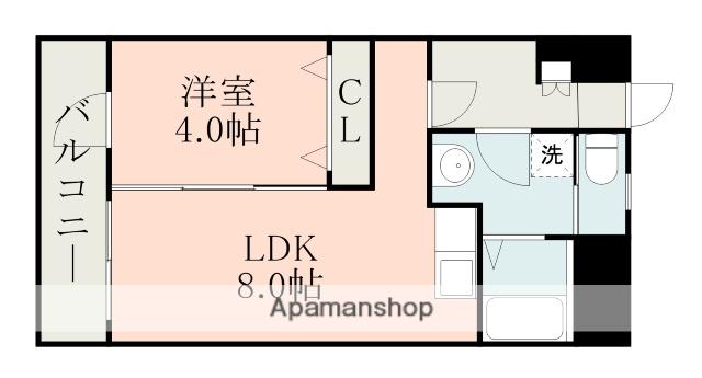 ライズ神水(1LDK/7階)の間取り写真