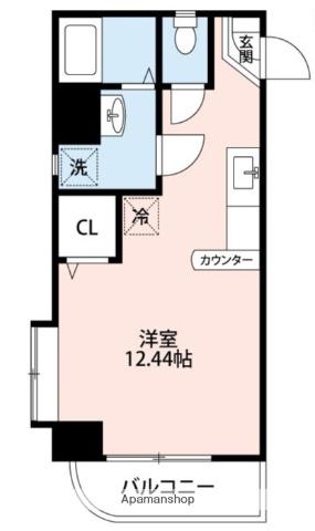 SERES長嶺(ワンルーム/3階)の間取り写真