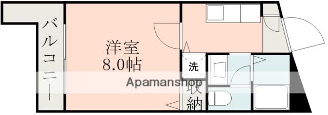 PURE5(1K/1階)の間取り写真