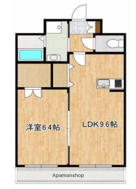 リベルテ御領(1LDK/7階)の間取り写真