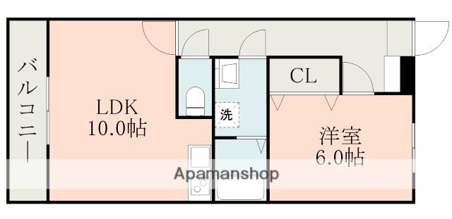 グランドステージ城南(1LDK/3階)の間取り写真
