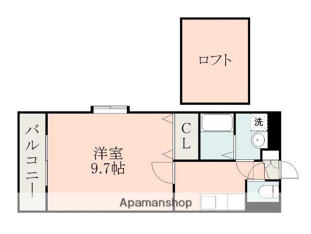 ダイコー水前寺駅通2(1K/10階)の間取り写真