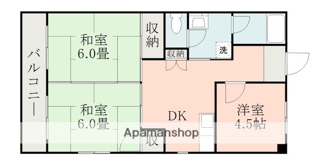 協和コーポ(3DK/3階)の間取り写真