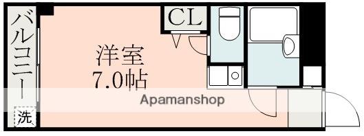 コスモ館(ワンルーム/1階)の間取り写真