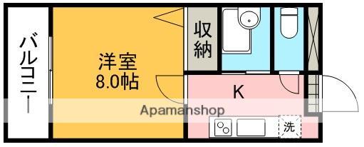 サクセスビル3(1K/3階)の間取り写真