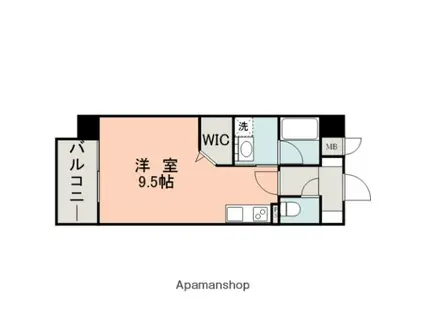 サムティ慶徳レジデンスⅡ(ワンルーム/3階)の間取り写真