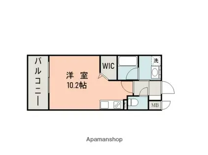 サムティ慶徳レジデンスⅡ(ワンルーム/11階)の間取り写真