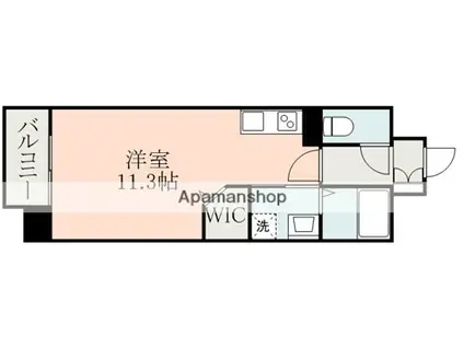 サムティ呉服レジデンス(ワンルーム/3階)の間取り写真