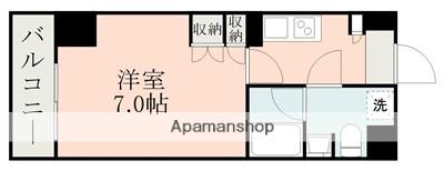 FLAT 熊本(1K/12階)の間取り写真