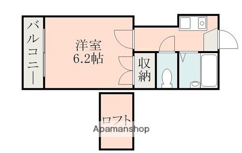 NICE帯山A棟(1K/1階)の間取り写真