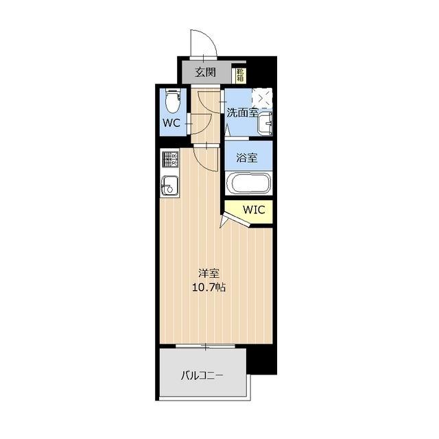 グランディア蓮台寺(ワンルーム/7階)の間取り写真