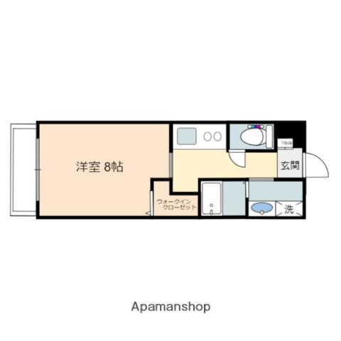 プレイス・アイ(1K/4階)の間取り写真