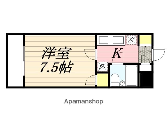 プレアール新大江(1K/3階)の間取り写真