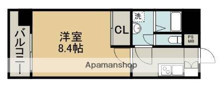 PRENDRE本山(1K/3階)の間取り写真