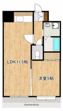 アーバングランデ本荘(1LDK/4階)の間取り写真