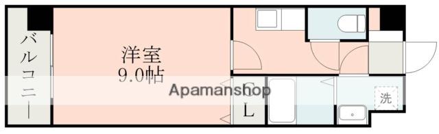 モンテ保田窪(1K/2階)の間取り写真
