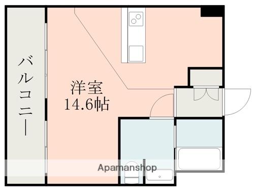 HAPPYFEELINSHINMACHI(ワンルーム/9階)の間取り写真