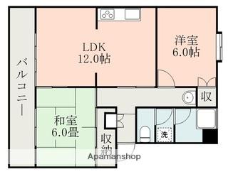 ハイムコスモスⅠ(2LDK/1階)の間取り写真