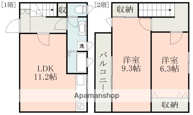 アレグリアハイム(2LDK/1階)の間取り写真