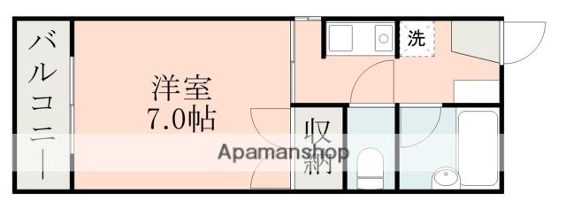 エンゼルハイツ(1K/1階)の間取り写真